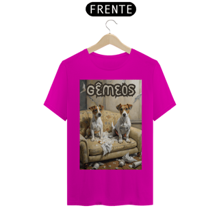 Nome do produto Camiseta masculina Jack russel Gêmes - Coleção Signos