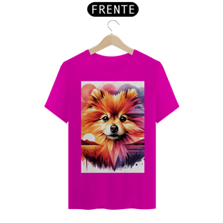 Nome do produto Camiseta masculina lulu da pomerânia - Coleção Aquarela
