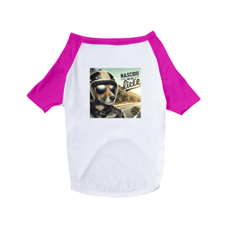 Nome do produto Camisa Pet Dog Nascido pra ser livre - Arte Singular
