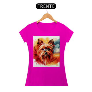 Nome do produto Camiseta baby long Yorkshire Terrier - Arte Singular