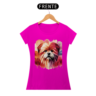 Nome do produto Camiseta baby long Lhasa Apso - Arte Singular