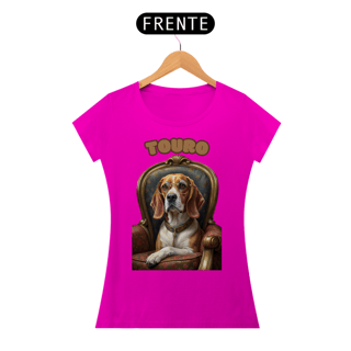 Nome do produto Camiseta feminina Beagle Touro - Coleção Signos