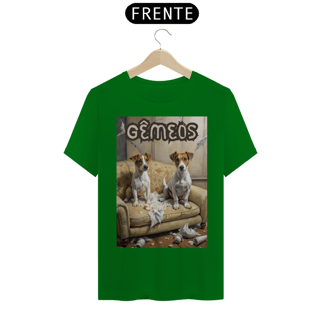 Nome do produto Camiseta masculina Jack russel Gêmes - Coleção Signos