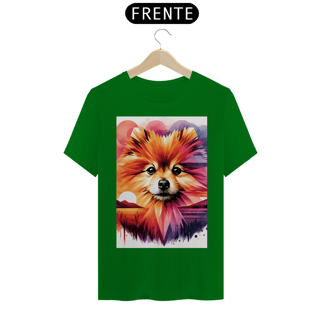 Nome do produto Camiseta masculina lulu da pomerânia - Coleção Aquarela