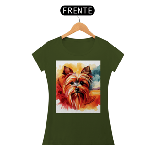 Nome do produto Camiseta baby long Yorkshire Terrier - Arte Singular