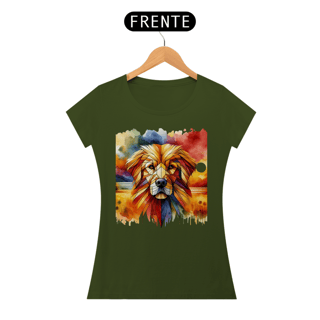 Nome do produto Camiseta feminina Golden Retriever  Aquarela