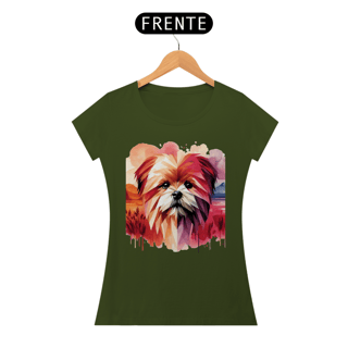 Nome do produto Camiseta baby long Lhasa Apso - Arte Singular