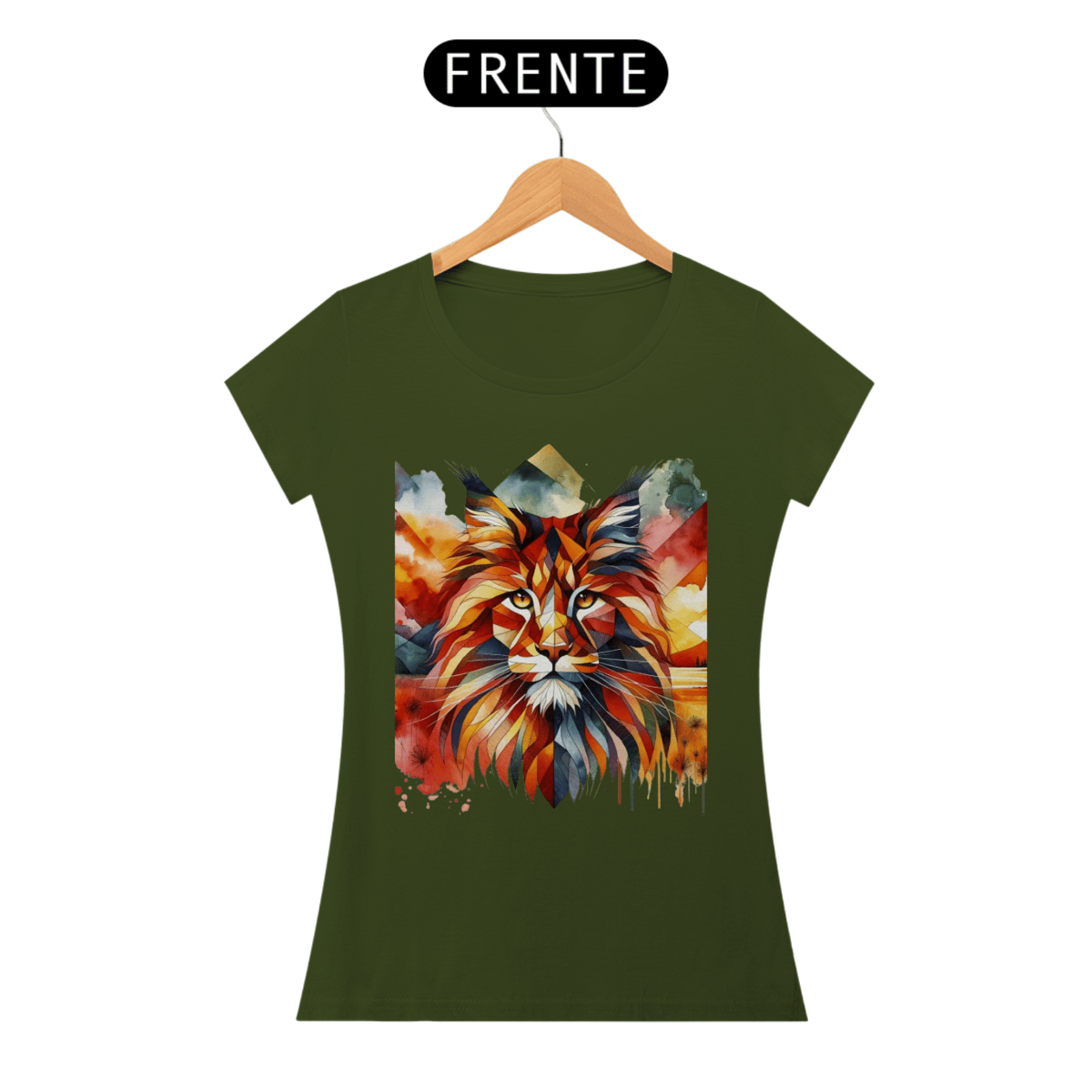 Nome do produto: Camiseta baby long Maine Coon - Arte Singular