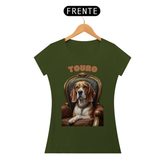 Nome do produto Camiseta feminina Beagle Touro - Coleção Signos