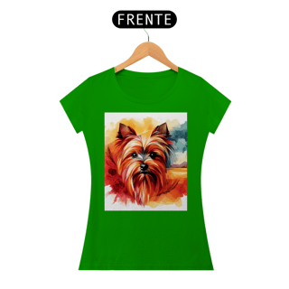Nome do produto Camiseta baby long Yorkshire Terrier - Arte Singular