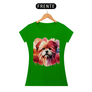 Nome do produto Camiseta baby long Lhasa Apso - Arte Singular
