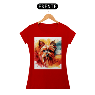 Nome do produto Camiseta baby long Yorkshire Terrier - Arte Singular