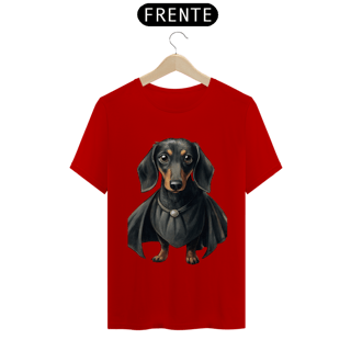 Nome do produto Camiseta Dachshund (Teckel) Gótico - Arte Singular