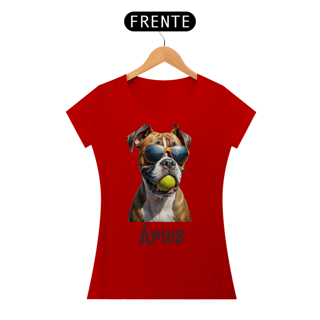Nome do produto Camiseta feminina Boxer Áries - Coleção Signos