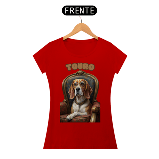 Nome do produto Camiseta feminina Beagle Touro - Coleção Signos
