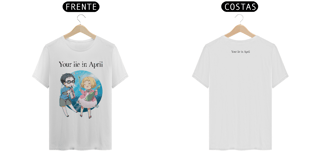 Nome do produto CAMISETA UNISSEX YOUR LIE IN APRIL KOUSEI & KAORI