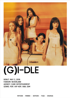 Nome do produto POSTER (G)I-DLE