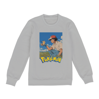 Nome do produto MOLETOM POKÉMON UNISSEX ASH & PIKACHU GHIBLI