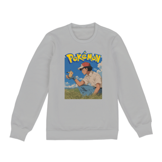 Nome do produto MOLETOM POKÉMON UNISSEX ASH & PIKACHU GHIBLI