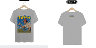 Nome do produto CAMISETA UNISSEX POKEMON ASH & PIKACHU GHIBLI