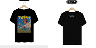 Nome do produto CAMISETA UNISSEX POKEMON ASH & PIKACHU GHIBLI