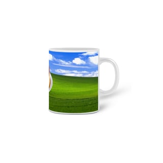 Nome do produto Pudim Bot Caneca com fundo do Windows XP