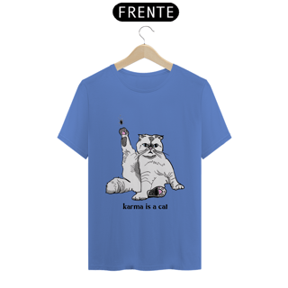 Nome do produto T-shirt Estonada - Karma Is A Cat