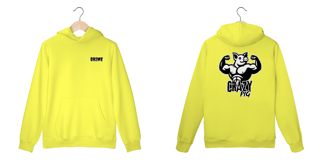 Nome do produto Moleton Canguru -  Crazy Pig Hard Labs - Impressão em DTF