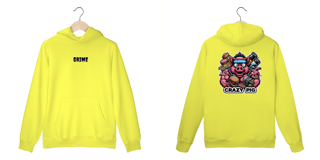 Nome do produto Moleton Canguru - CrAzY PiG JuNk FoOd - Impressão em DTF