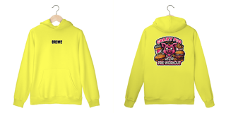 Nome do produto Moleton Canguru - CrAzY PiG JuNk FoOd - Impressão em DTF