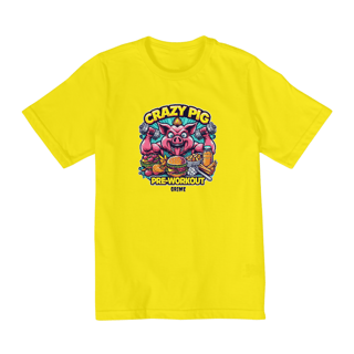 Nome do produto T-Shirt Clássica - Infantil - 2 a 8 anos - CrAzY PiG JuNk FoOd