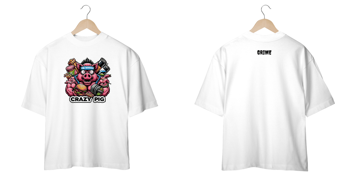 Nome do produto: Oversized - CrAzY PiG JuNk FoOd 
