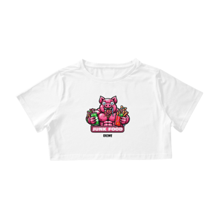 Nome do produto Cropped - CrAzY PiG JuNk FoOd
