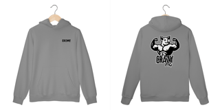 Nome do produto Moleton Canguru -  Crazy Pig Hard Labs - Impressão em DTF