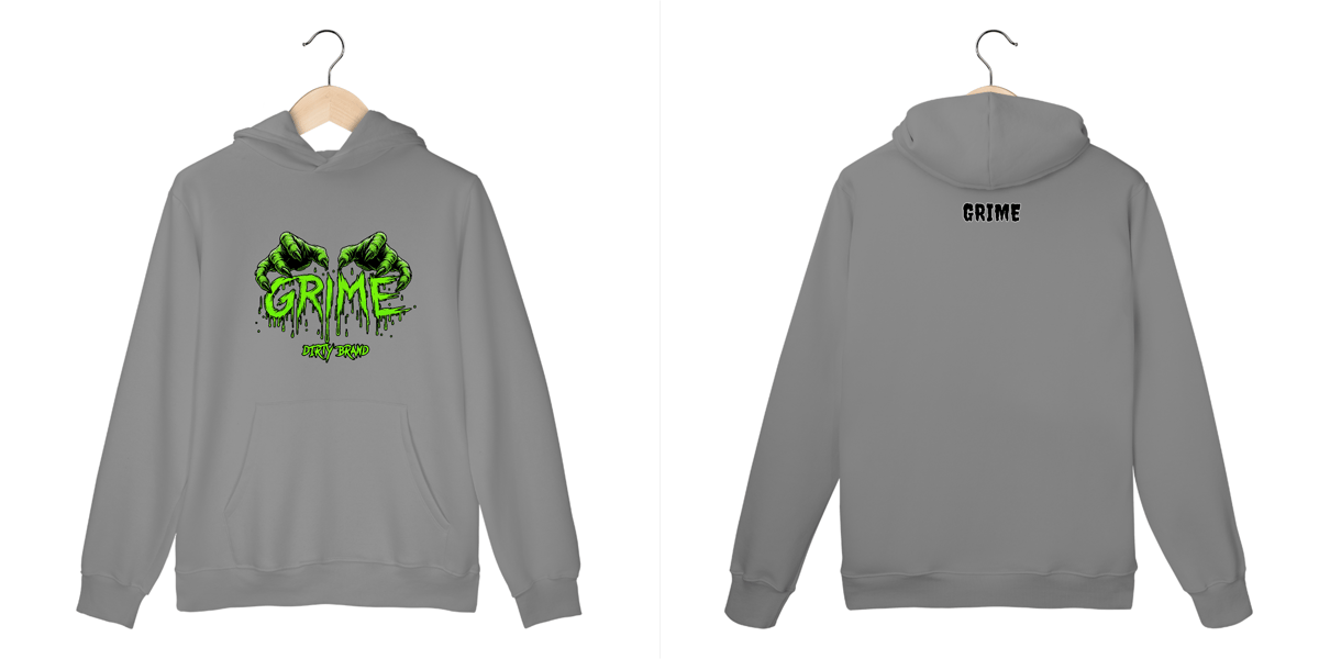 Nome do produto: Moleton Canguru - Grime Dirty Brand - Impressão em DTF