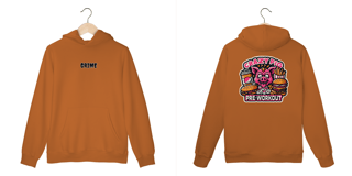 Nome do produto Moleton Canguru - CrAzY PiG JuNk FoOd - Impressão em DTF