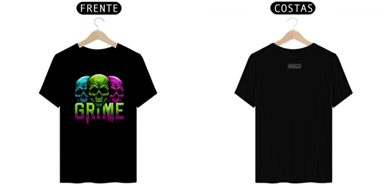 T-Shirt Clássica - 3 Skull Color