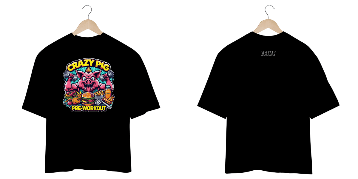 Nome do produto: Oversized - CrAzY PiG Pre Workout 