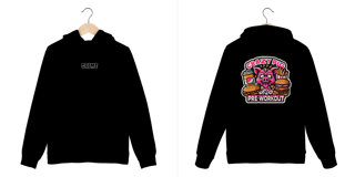 Nome do produto Moleton Canguru - CrAzY PiG JuNk FoOd - Impressão em DTF