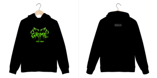 Nome do produto Moleton Canguru - Grime Dirty Brand - Impressão em DTF