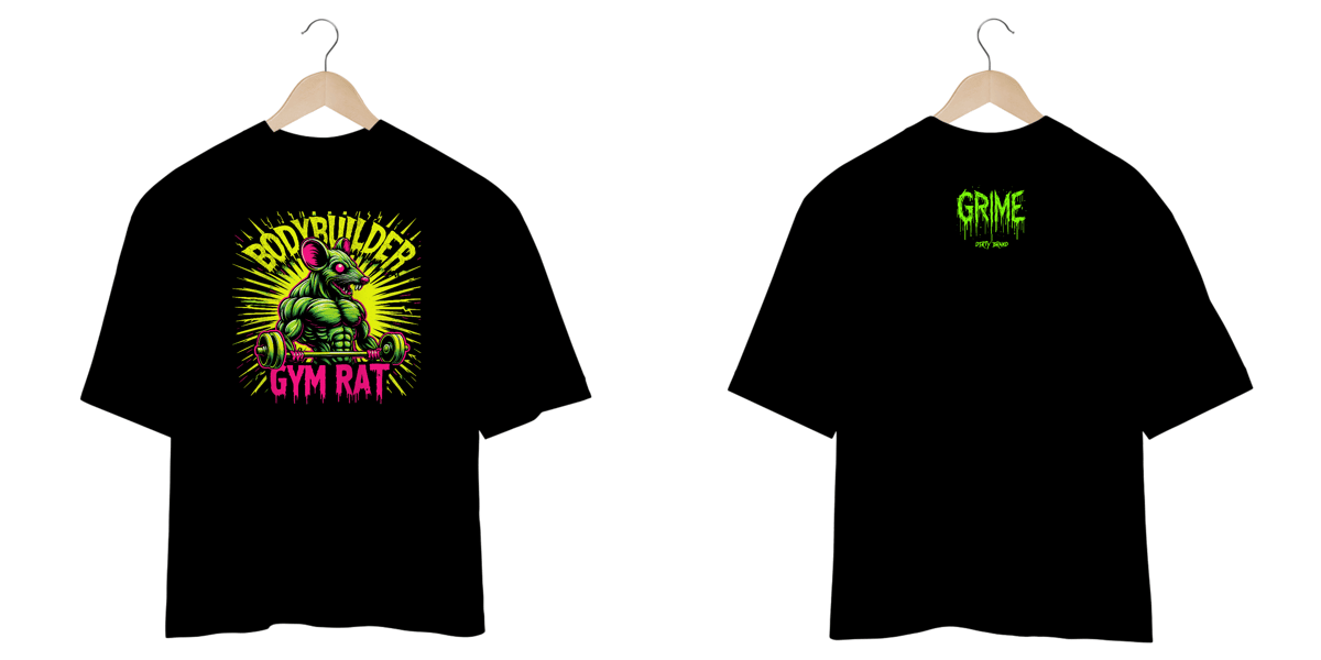 Nome do produto: Oversized - Gym Rat - Sequinho 