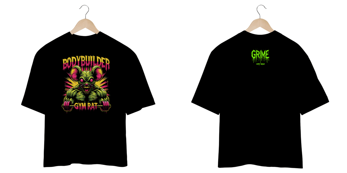 Nome do produto: Oversized - Gym Rat  - Nervosinho 