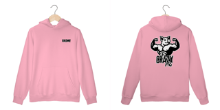 Nome do produto Moleton Canguru -  Crazy Pig Hard Labs - Impressão em DTF