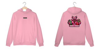 Nome do produto Moletom Canguru - CrAzY PiG JuNk FoOd - Impressão em DTF