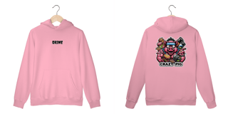 Nome do produto Moleton Canguru - CrAzY PiG JuNk FoOd - Impressão em DTF