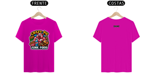 Nome do produto T-Shirt Clássica - CrAzY PiG JuNk FoOd