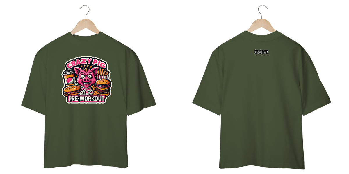 Nome do produto: Oversized - CrAzY PiG JuNk FoOd 