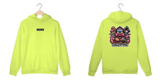 Nome do produto Moleton Canguru - CrAzY PiG JuNk FoOd - Impressão em DTF