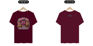 Nome do produto T-Shirt Clássica - CrAzY PiG JuNk FoOd