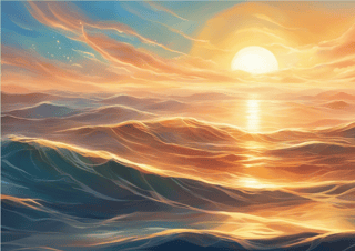 Nome do produto 2D Ocean Waves - Art Code: 003